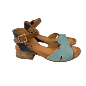 Miz Mooz Sandals Women's Size 9 Feena Slingback Leather Sky 39 New Without Box